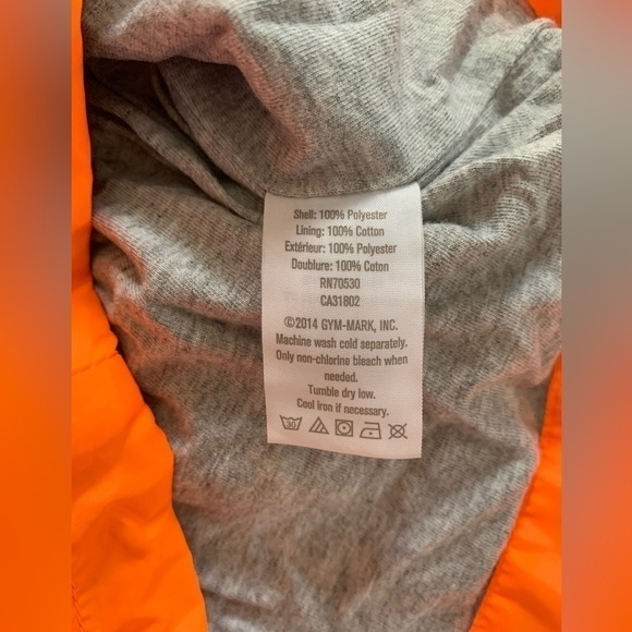 Crazy 8 Blue Orange Lightweight Windbreaker Jacket with Warm Interlining - Picture 4 of 5